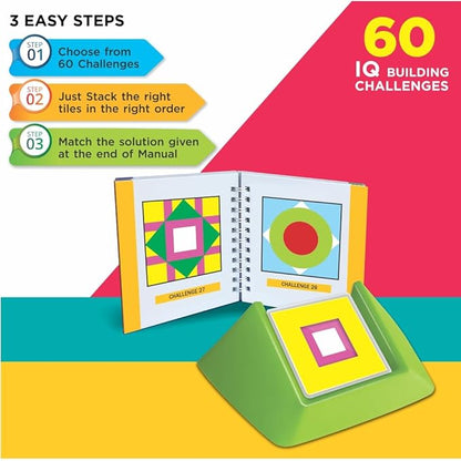 Toymate Colour Track's Junior Fun 60 Challenge IQ Building Activity Board Game