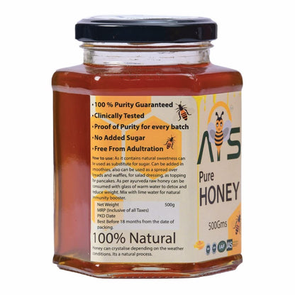 ATS Natural Pure Multifloral Honey - 500 gms