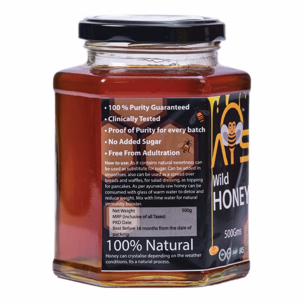 ATS Natural Pure Wild Honey - 500 gms
