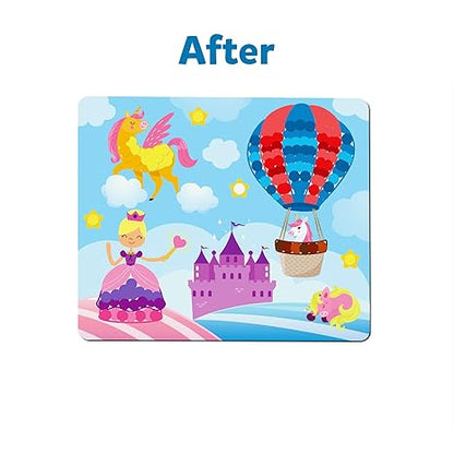 Skillmatics Art Activity Dot It Unicorns & Princesses No Mess Sticker Art for Kids Craft Kits Diy Activity