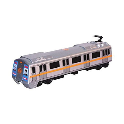 Centy Toys Plastic Pull Back Metro Train Silver Colour Age 36 months