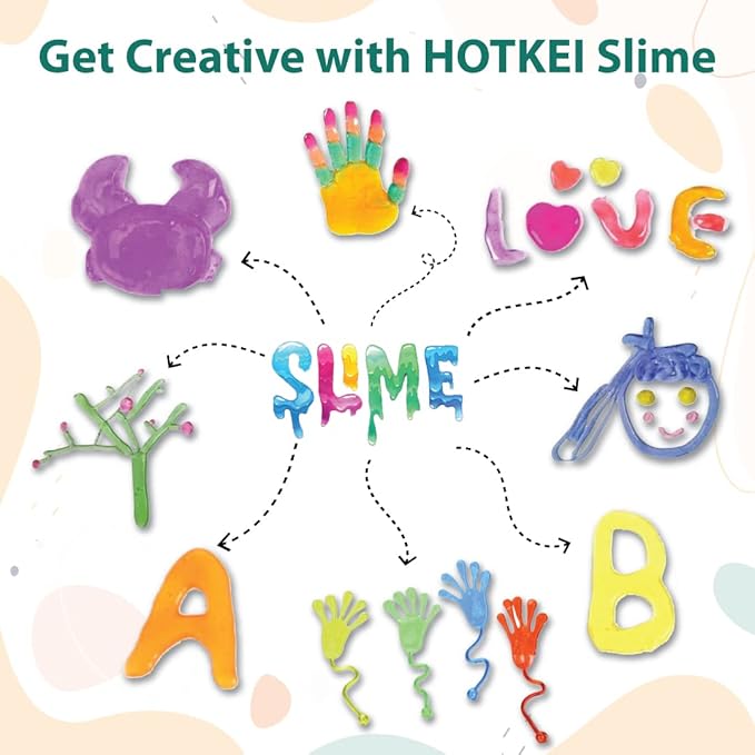 Hotkei Multicolor Fruit Slime Gel Jelly Putty Set Pack of 3 - 50 gms Each