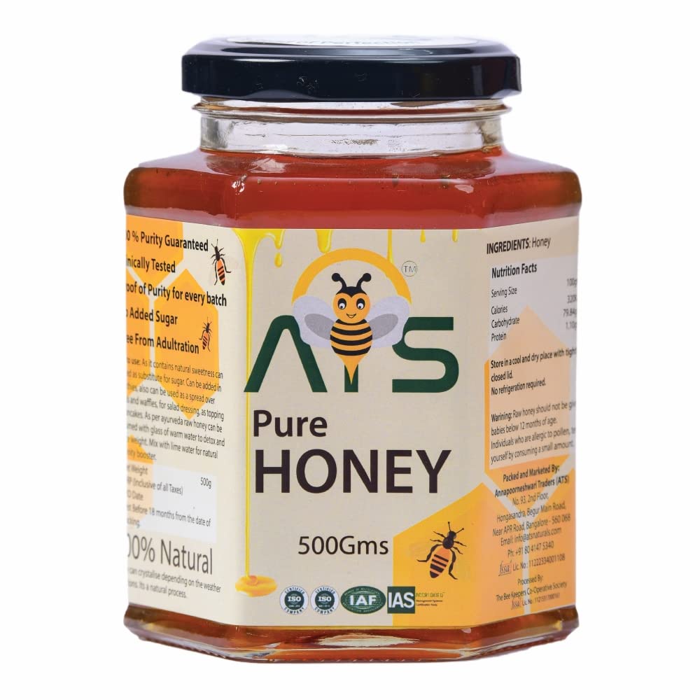ATS Natural Pure Multifloral Honey - 500 gms