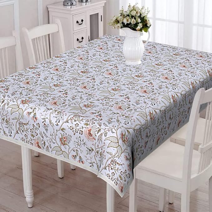 Texstylers Pure Cotton Jaipuri Print 60x108 Inches 8 Seater Dining Table Cloth Cover Rectangular 35