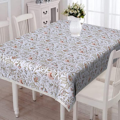 Texstylers Pure Cotton Jaipuri Print 60x108 Inches 8 Seater Dining Table Cloth Cover Rectangular 35