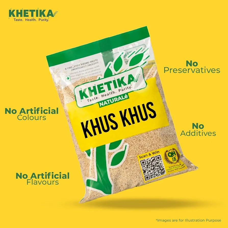 Khetika Naturale Poppy Seeds 100 grams  | No Added Preservatives