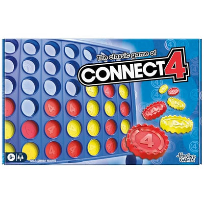 Hasbro Gaming the Classic Game of Connect 4 Grid Get 4 In A Row Strategy Game Multicolor