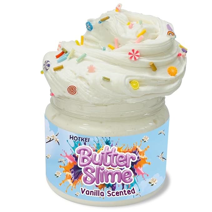 Hotkei Jasmine Scented Butter Slime for Kids 3 to 10 Years - 150 gms