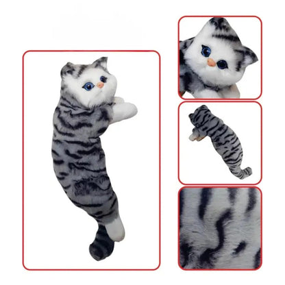 Tickles Cat Soft Stuffed Plush Animal Toy for Kids 30 cm Color Grey