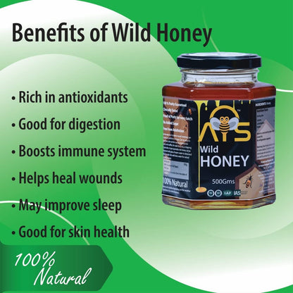 ATS Natural Pure Wild Honey - 500 gms