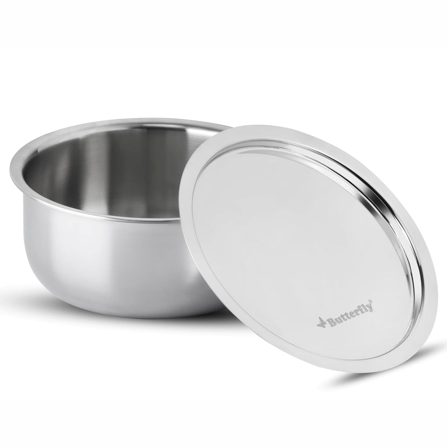 Butterfly Tez Triply Tope With Lid - 2.8 Litre| 20 Cm | Induction & Gas Stove Compatible