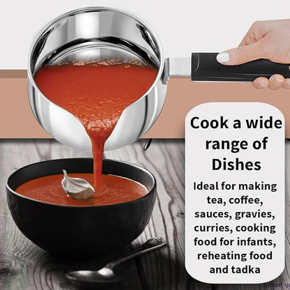 Hawkins 2 Litre Tpan Stainless Steel Tea Pan with Glass Lid