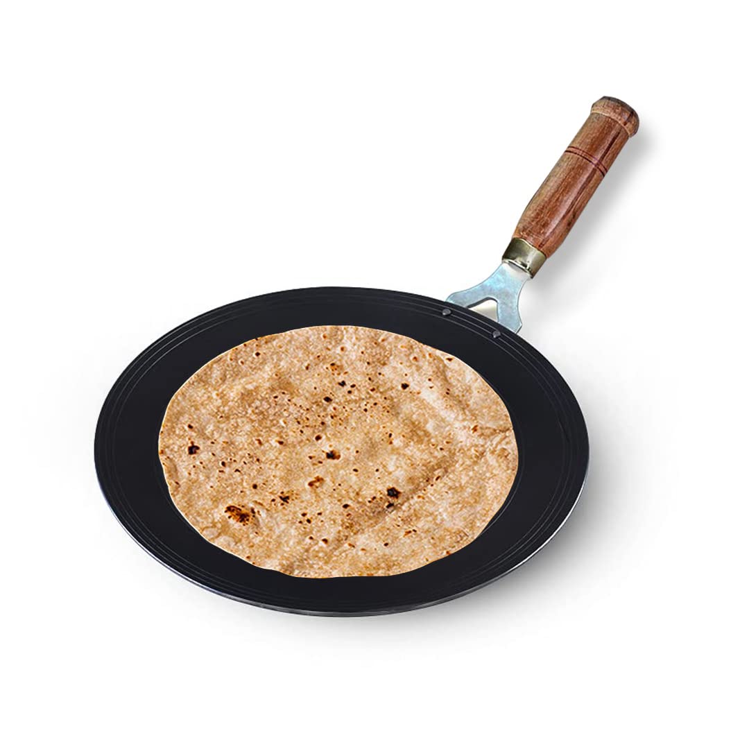 Hawkins Futura Tava Non Stick Tawa with Stainless Steel Handle Black