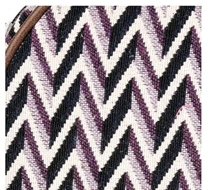 Astrid Women's Cotton Round Sling Bag with Pompom Tassels