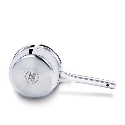 Potscape Triply Sauce Pan Tea pan Milk Pan 16 cm Capacity 1.75 Ltr for Chai Boil