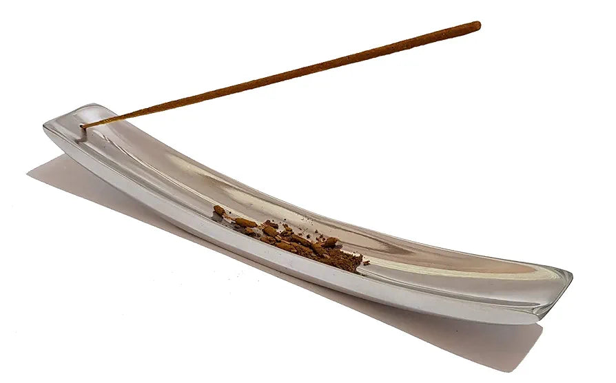 Pure Source India Aluminum Incense Holder Silver