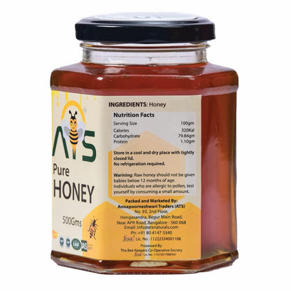 ATS Natural Pure Multifloral Honey - 500 gms