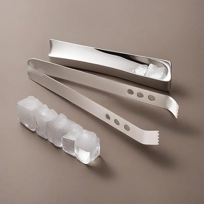 Hazel Stainless Steel Pakad Tongs for Kitchen Utensil Holder Durable and Sturdy Kitchen Tools (Ice Tong)