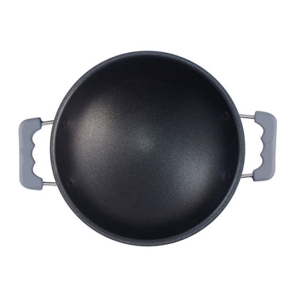 Wonderchef Appachetty Breakfast Pan With Lid | Nonstick Cookware | Round Bottom Kadai