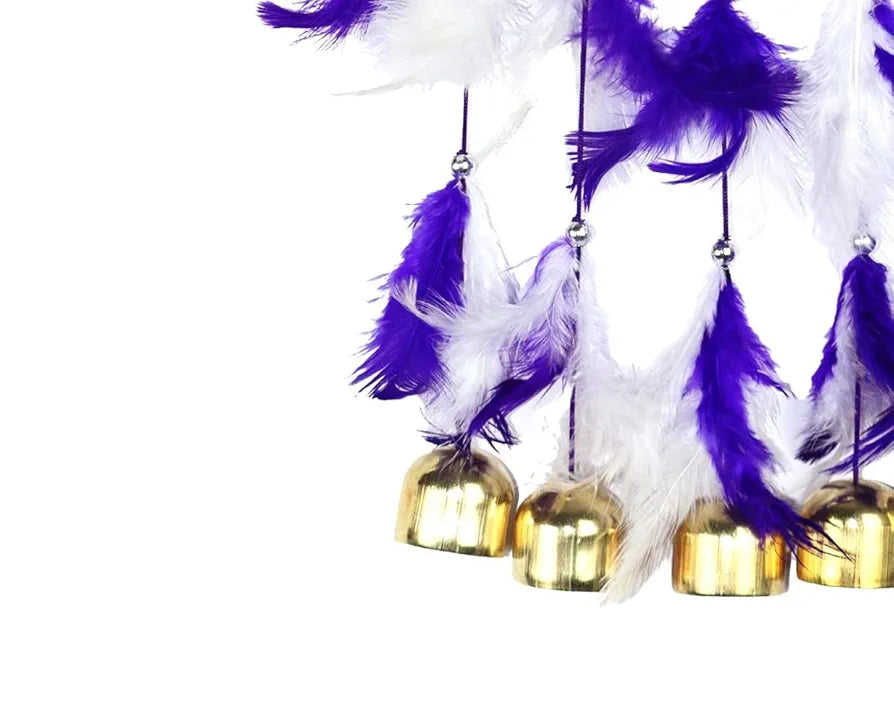 Wind Chime 5 Bell Dream Catcher Voilet Small
