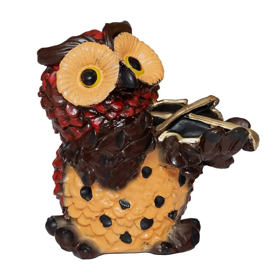 Jaipur Ace Marble Owl Showpiece/figurines Playing Musical Instruments Multicolor Set of 4 Owl Set