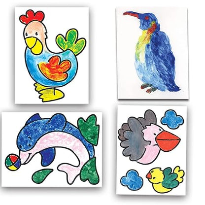 Toykraftt Finger Painting 2 Child Safe Finger Painting Kit To Paint Animals Art And Craft