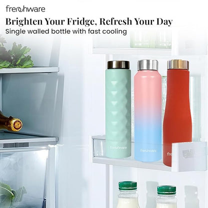 Frenchware Water Bottle | 1 Litre, Stainless Steel, Premium SS 304, Plum Delight | Easy-to-Clean