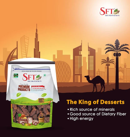 Sft Black Brown Dates Dry - 1000 gms