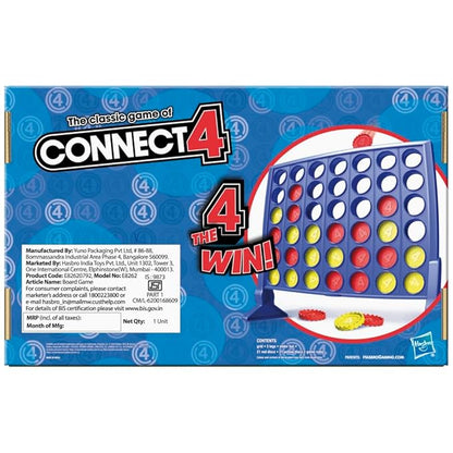 Hasbro Gaming the Classic Game of Connect 4 Grid Get 4 In A Row Strategy Game Multicolor