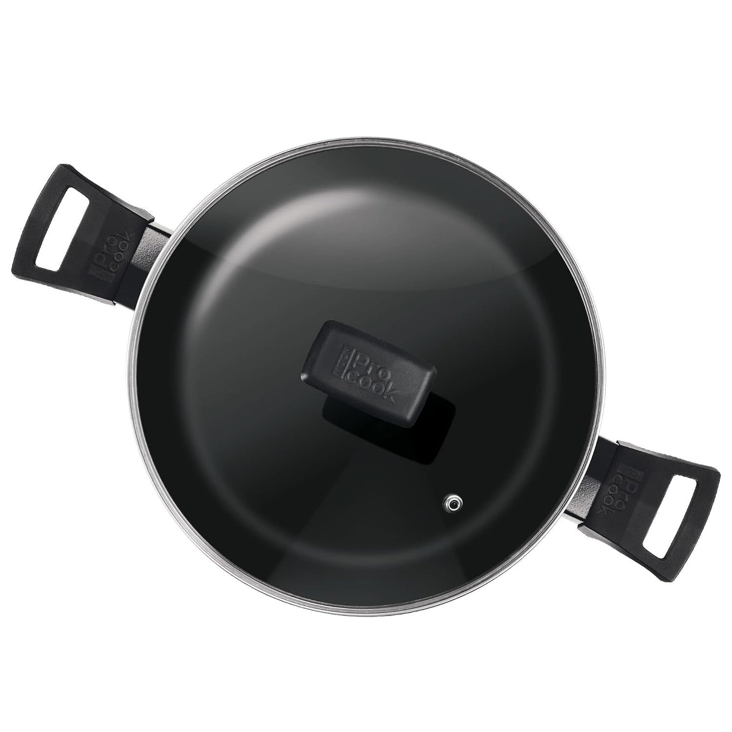 Milton ProCook BlackPearl Non-Stick Aluminium Biryani Pot with Glass Lid Induction