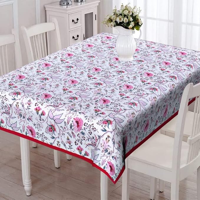 Texstylers Pure Cotton Jaipuri Print 54x78 Inches 6 Seater Dining Table Cloth Cover Rectangular 16