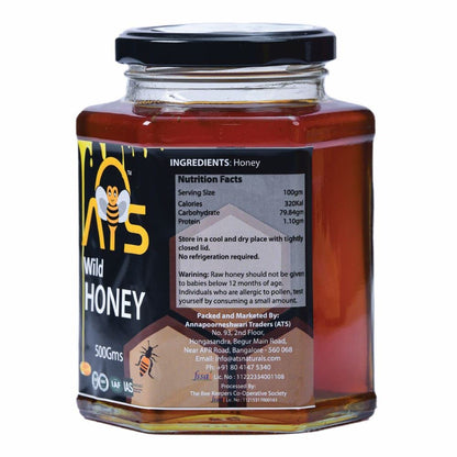 ATS Natural Pure Wild Honey - 500 gms
