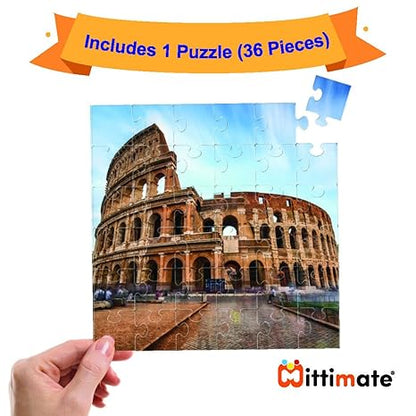 Mittimate Colosseum Jigsaw Puzzle Game for Kids Age 4 to 6 Old 36 Pieces Puzzle Toy