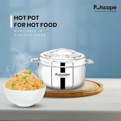 Potscape Regal Hot Casserole 1000 ml Unique Locking System Long Lasting Freshness