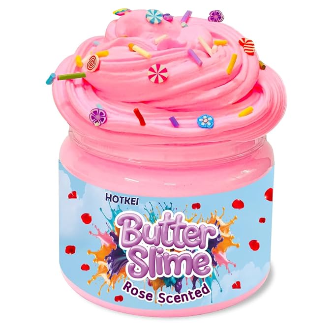 Hotkei Jasmine Scented Butter Slime for Kids 3 to 10 Years - 150 gms