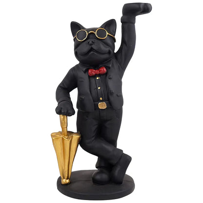 Zart Dog Showpiece for Home Decor Showpiece Dog Black Umb