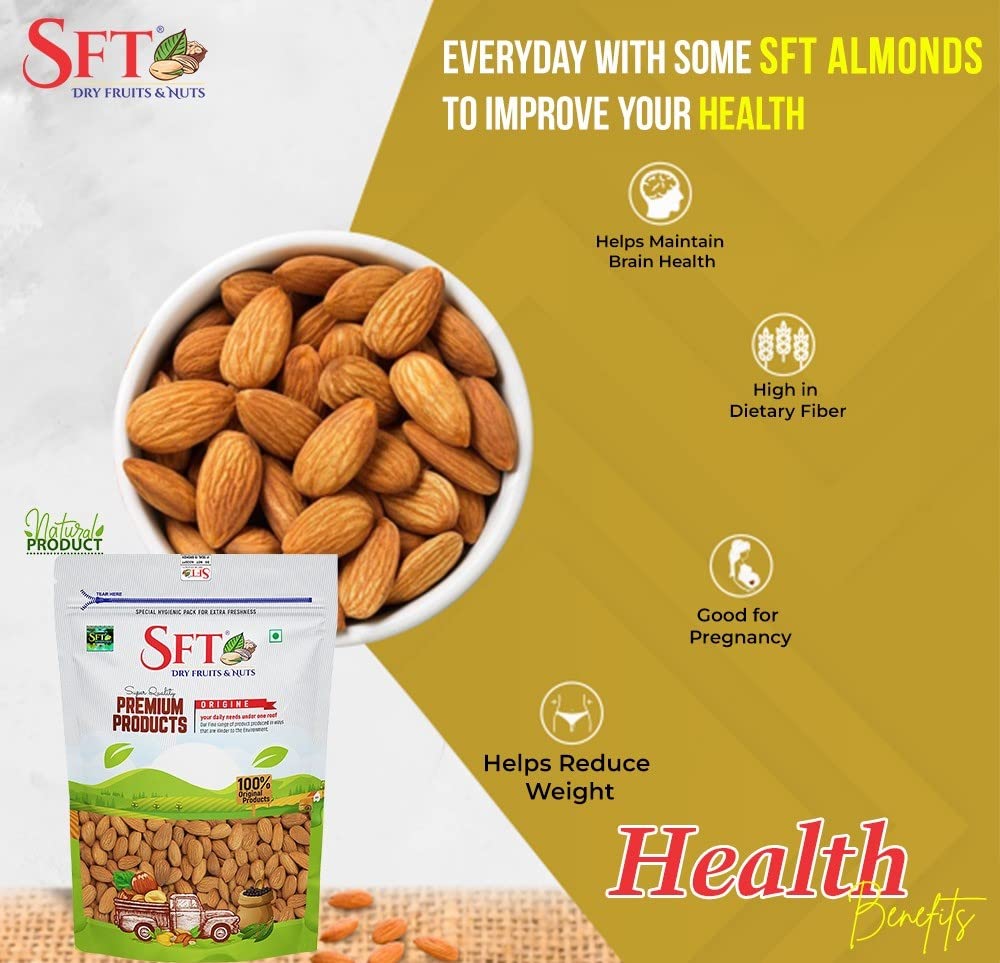 Sft Almonds California Badam Giri  - 500 gms