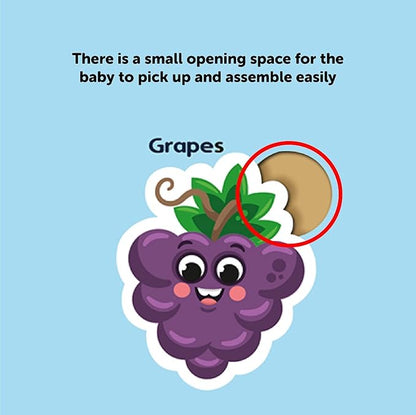 Mini Leaves 2 Wooden Puzzles | Fruits Transport Combo Wooden Puzzle for 3-6 Years | Educational Puzzle Game