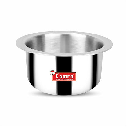 Camro Tripro Triply Artisian Tope 20 No 8 Liters Capacity Cauldron Tope Handi Patila Stainless Steel