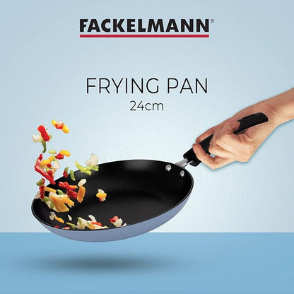 Fackelmann Cologne Range Non-Stick Fry Pan 24 cm 3 Layer Aluminium Blue