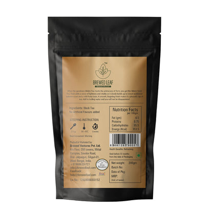 Brewed Leaf Natural and Fresh Sikkim Heritage Black Tea - 200 gms