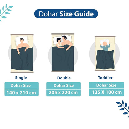 Divine Casa 120 GSM Microfiber Single Dohar Soft & Lightweight Throw Blanket Chevron Pattern Colour Aqua Chevron
