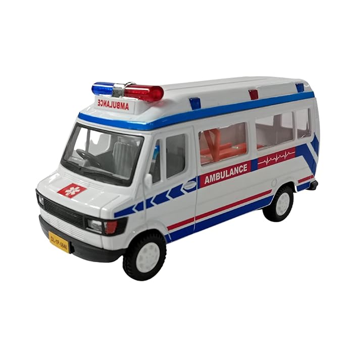 Centy Toys Tmp 207 Ambulance Plastic White Colour For Kids