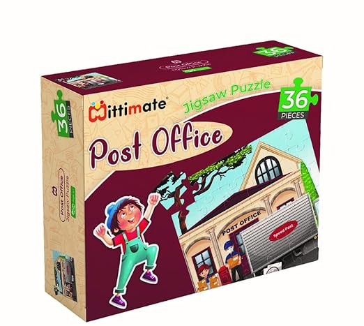 Mittimate Post Office Jigsaw Puzzle Game for Kids Age 4 to 6 Old I 36 Pieces Puzzle Toy Birthday Gift
