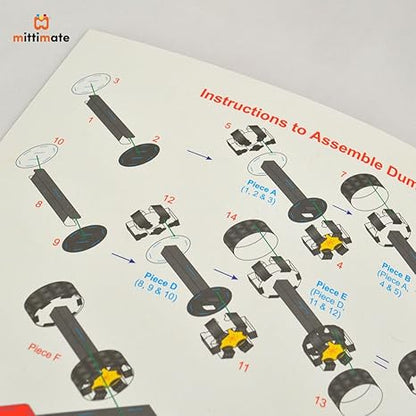 Mittimate Dumper Model Construction Book for Kids Age Diy Craft Book for Children