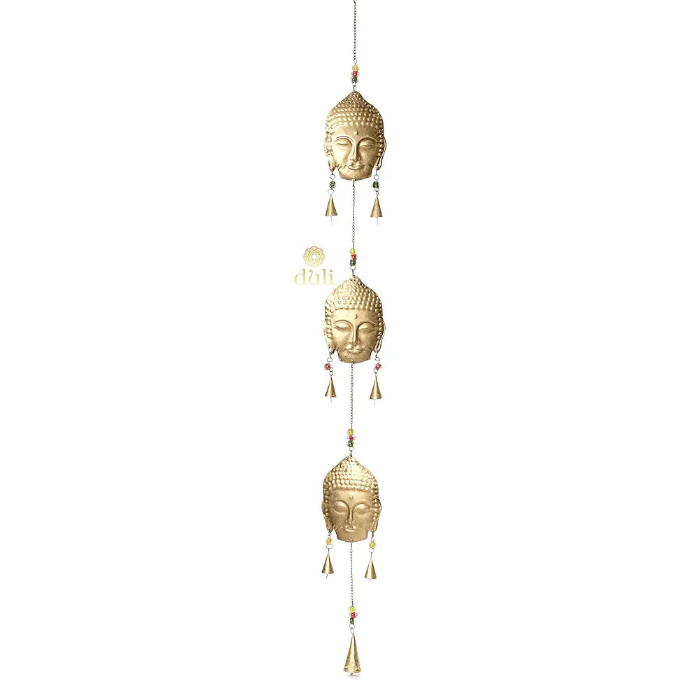 Duli Metal 3 Budha Windchime Feng Shui
