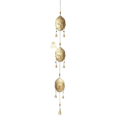 Duli Metal 3 Budha Windchime Feng Shui
