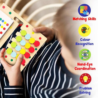 Wembley Kids Montessori Puzzle Game Learning Toy for Kids Color and Pattern Matching