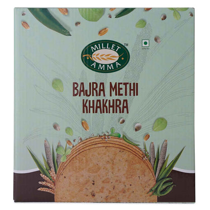 Millet Amma Bajra Methi Khakhra - 180 gms (pack of 2)