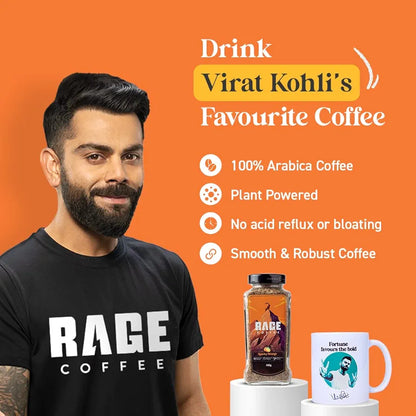 Rage Coffee Sparky Orange Flavoured Coffee infused With Plant based Rich Vitamins | Rich Aroma & Bold taste | - 100g